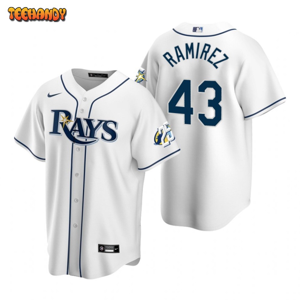 Tampa Bay Rays Harold Ramirez White 25th Anniversary Replica Jersey