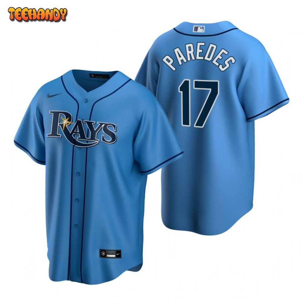 Tampa Bay Rays Isaac Paredes Light Blue Alternate Replica Jersey