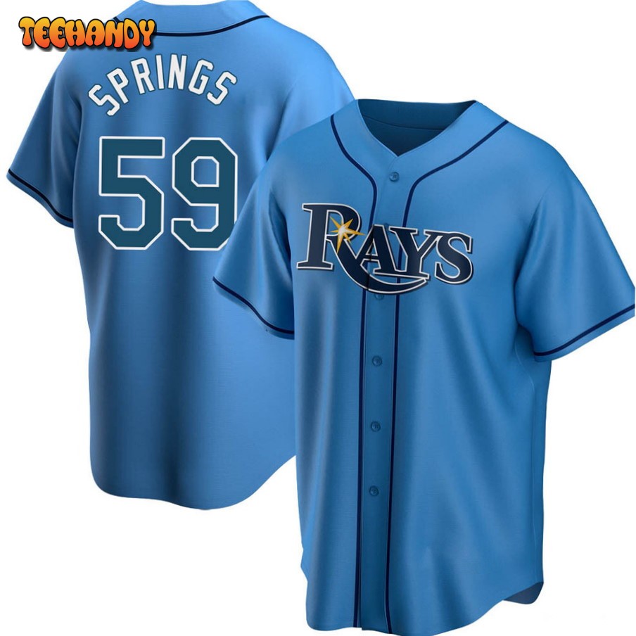 Tampa Bay Rays Jeffrey Springs Light Blue Replica Jersey