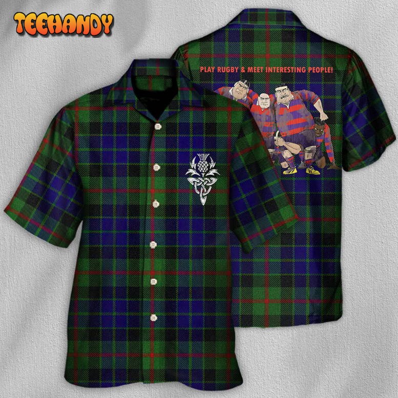 Tartan Love You Style Hawaiian Shirt