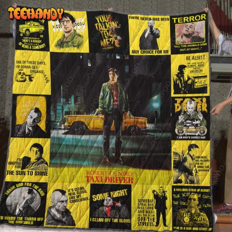 Taxi Driver 3D Customized Quilt Blanket