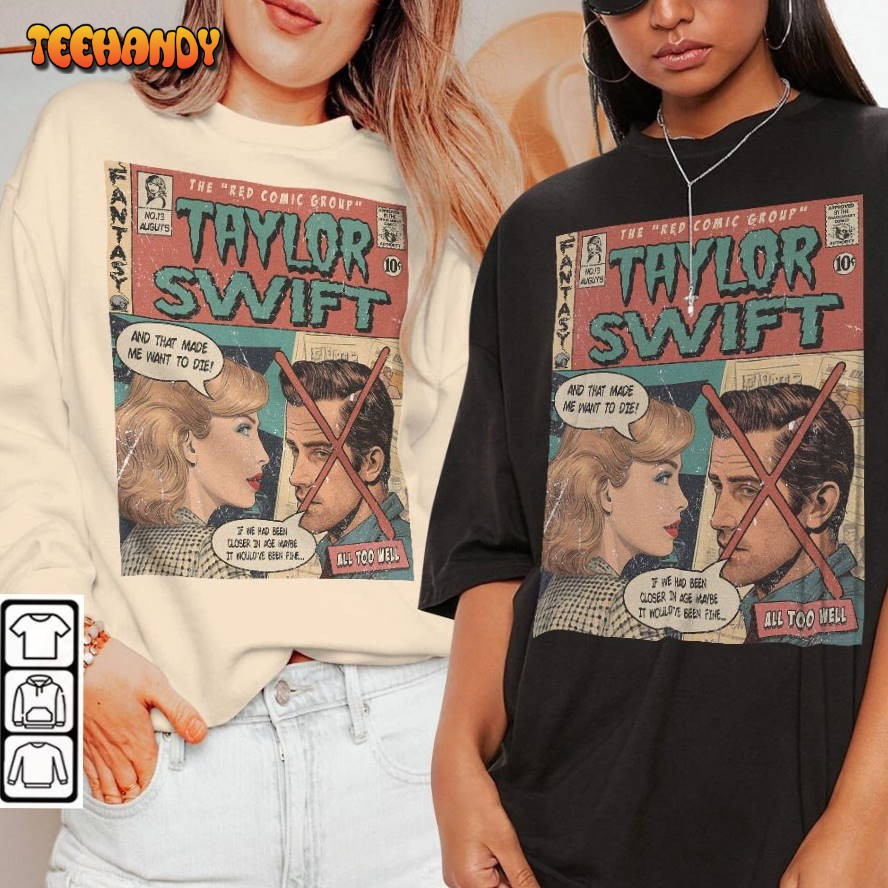 Taylor Swift Comic Shirt All Too Well Vintage Comic Album T Shirt