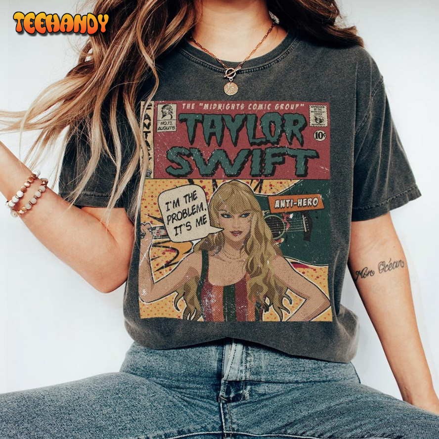 Taylor Swift Comic Shirt V1, Sweatshirt Merch Anti-Hero Vintage Comic Book Album T Shirt