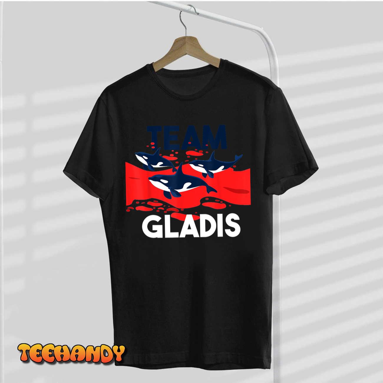 Team Gladis Orca Whale Funny Boat T-Shirt