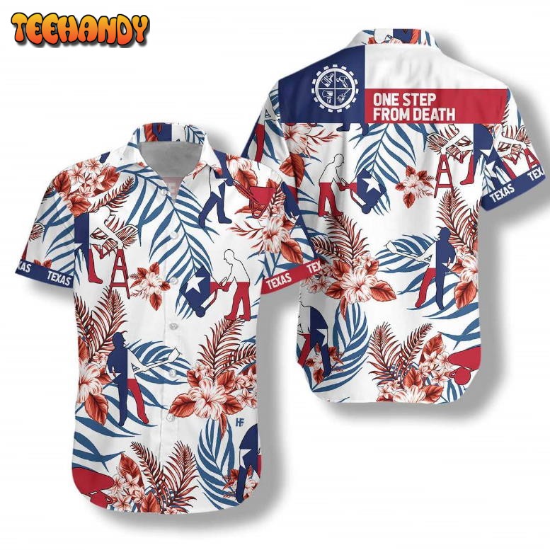 Texas Construction Worker Aloha Hawaiian Shirt