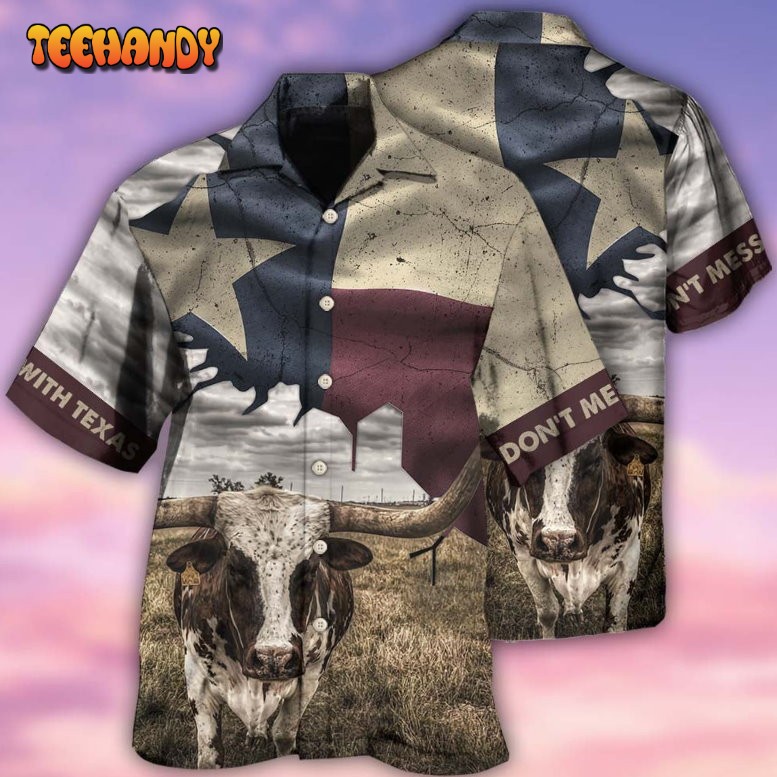 Texas Peace Life Cows Style Hawaiian Shirt