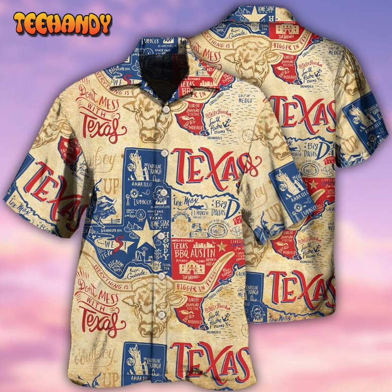 Texas Peace Life Style Don’t Mess Hawaiian Shirt