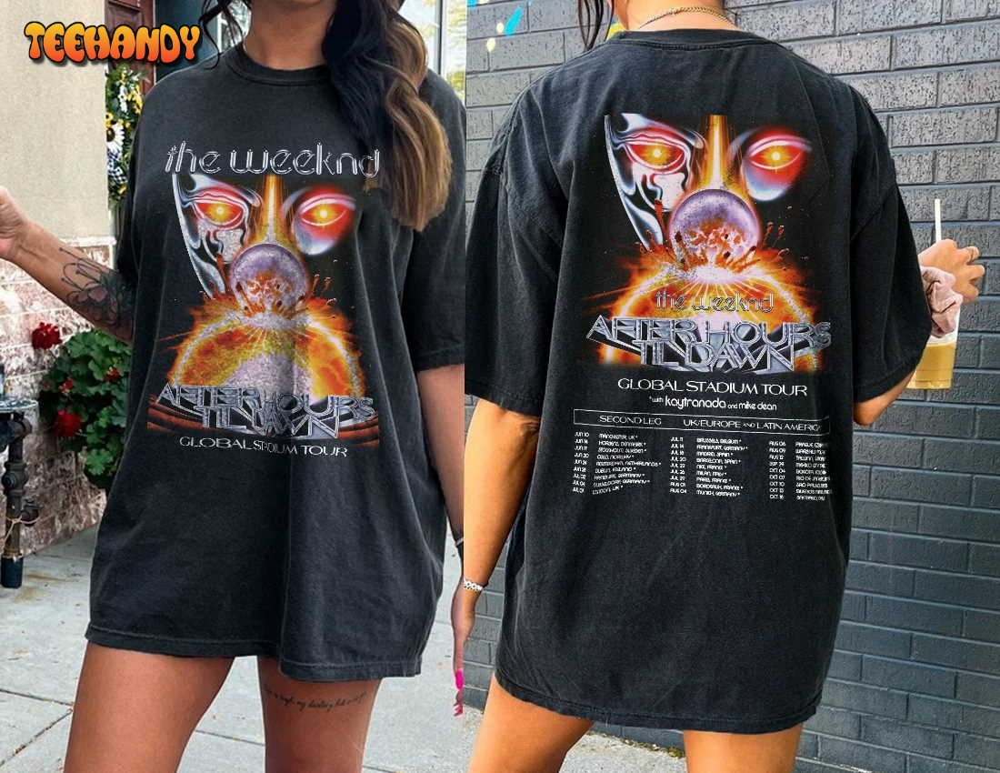 The After Hours Til Dawn 2023 Tour 2 Sides Shirt, After Hours Tour Concert T-shirt