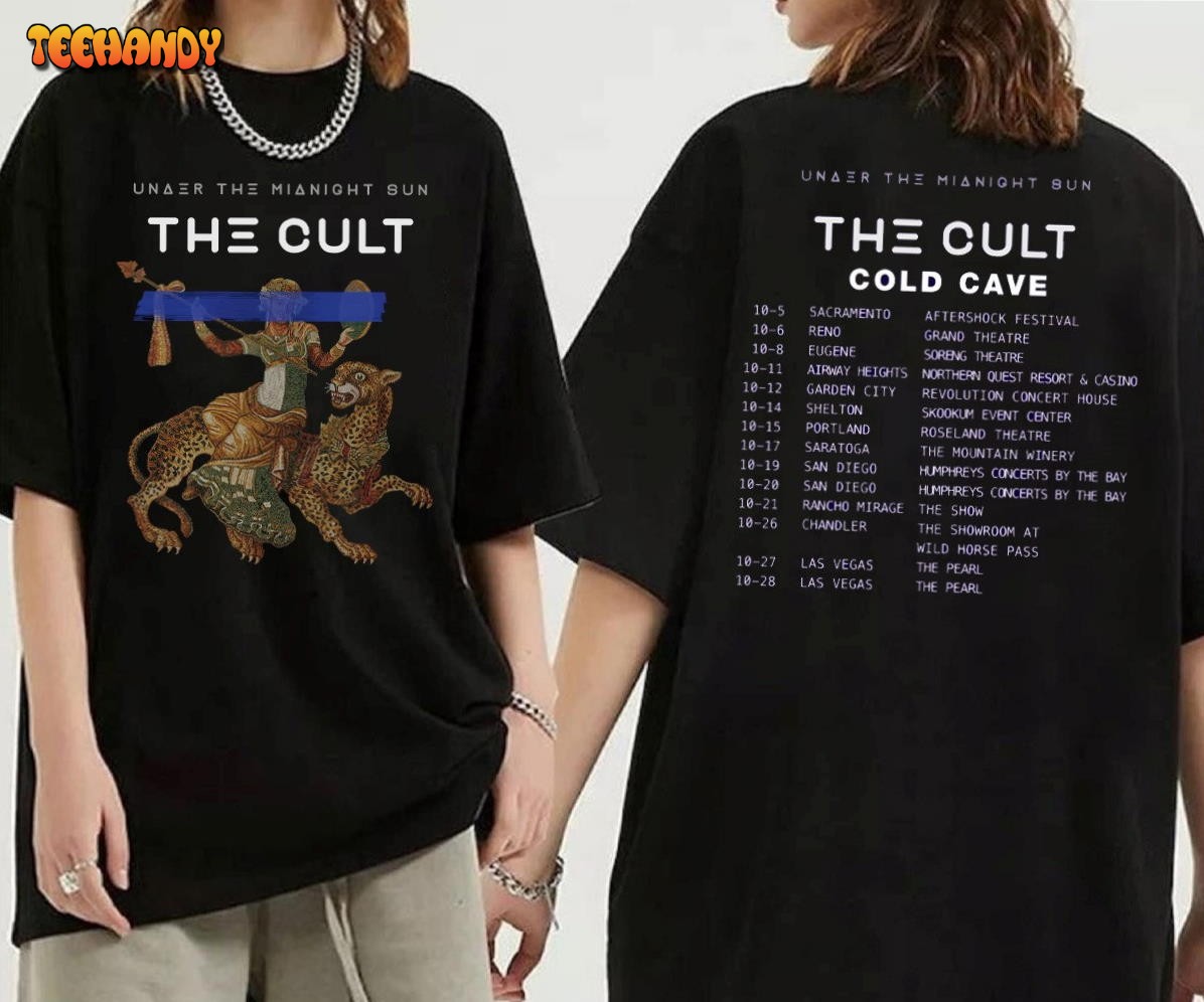 The Cult West Coast Fall Tour 2023 Shirt, The Cult Under The Midnight Tour 2023 T-Shirt