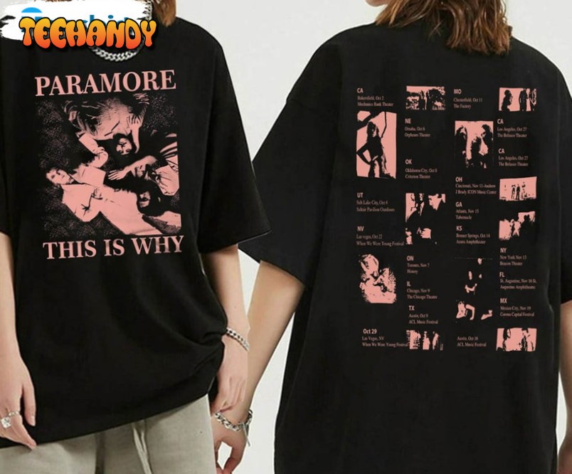 This Is Why Tour Paramore Rock Band Shirt