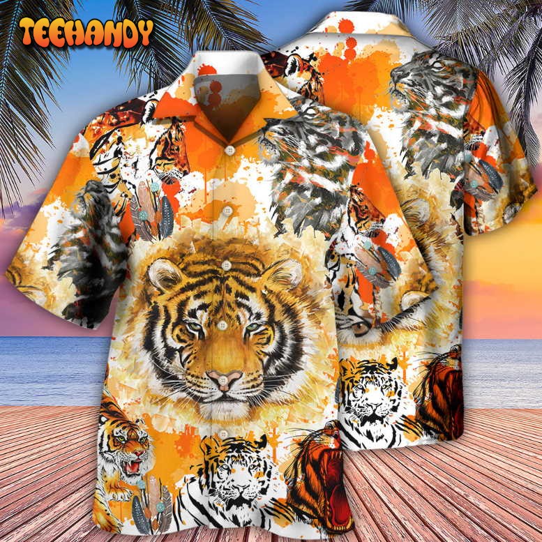 Tiger Colorful Tiger Painting Hawaiian Shirt