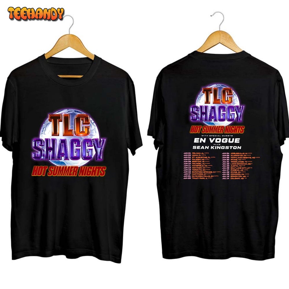 TLC and Shaggy Hot Summer Night Tour 2023 Shirt