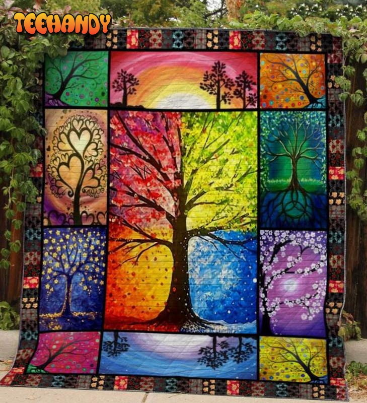 Tree Of Life 3D Customized Quilt Blanket