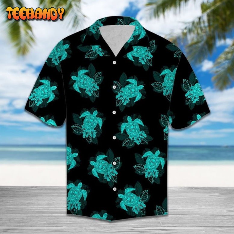 Turtle Summer Cool Design Aloha Hawaiian Shirt