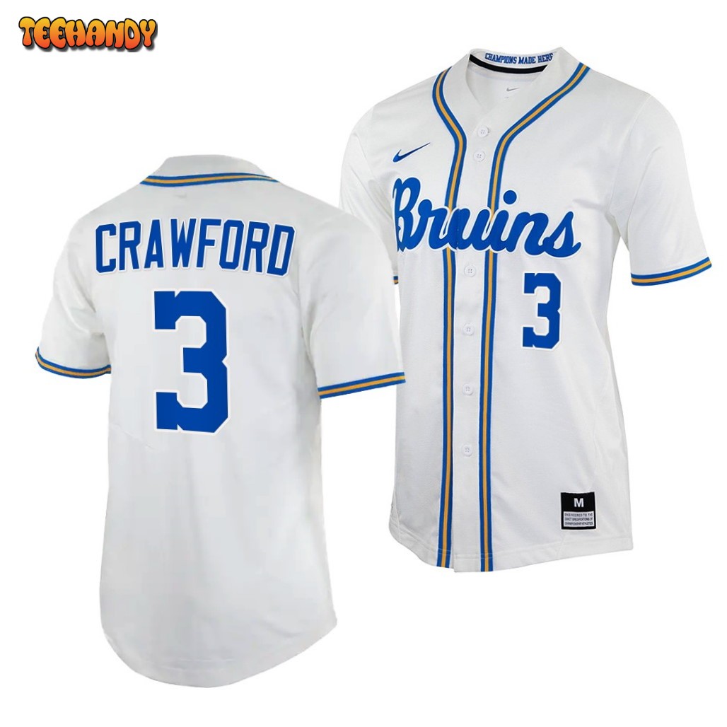 UCLA Bruins Brandon Crawford White Pinstripes College Baseball Jersey – US  Soccer Hall