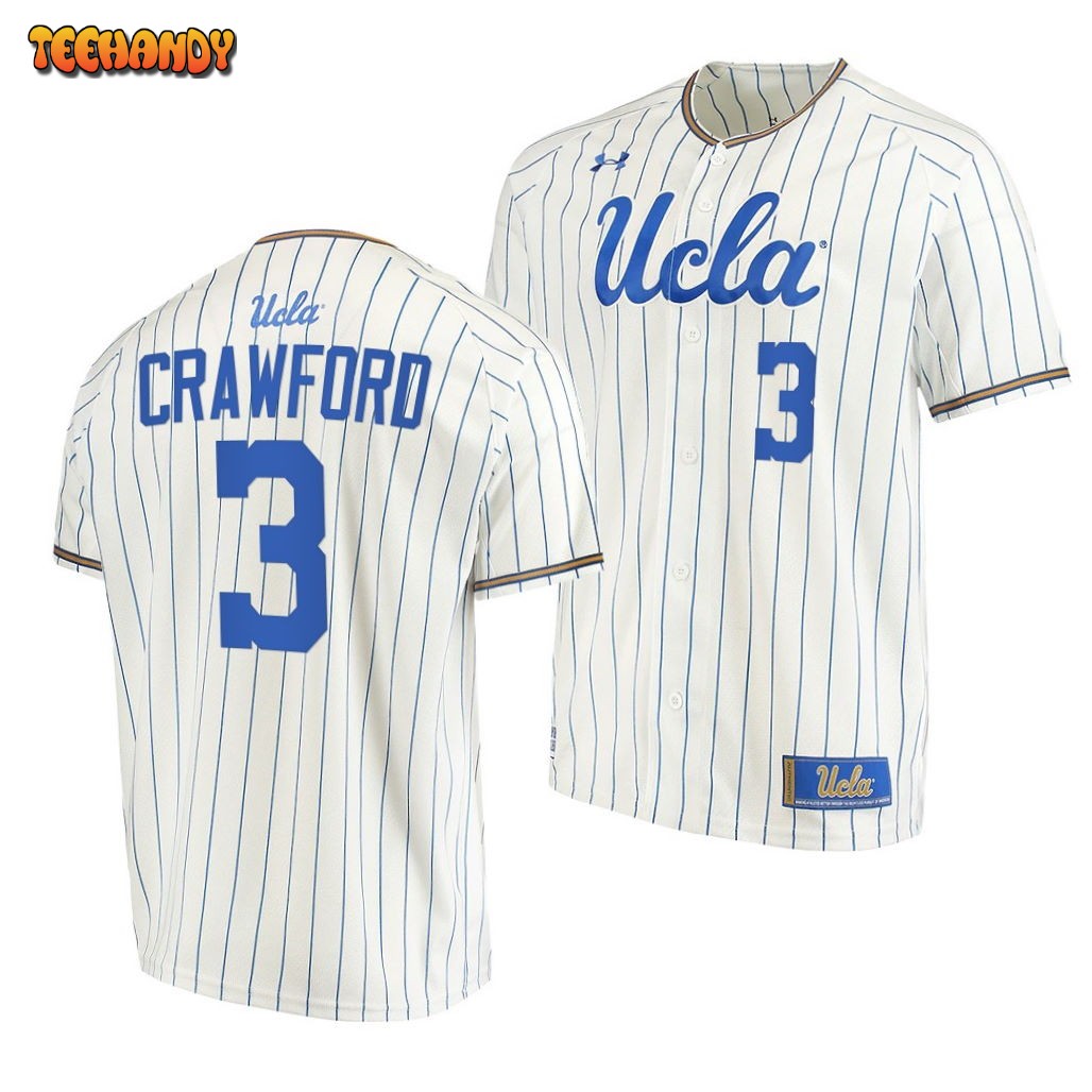 UCLA Bruins Brandon Crawford White Pinstripes College Baseball Jersey – US  Soccer Hall