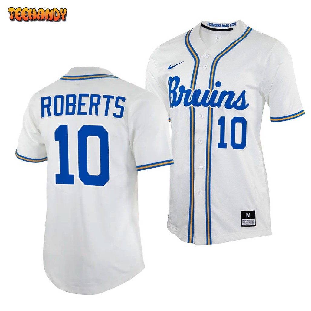 UCLA Bruins Dave Roberts White College Baseball Jersey