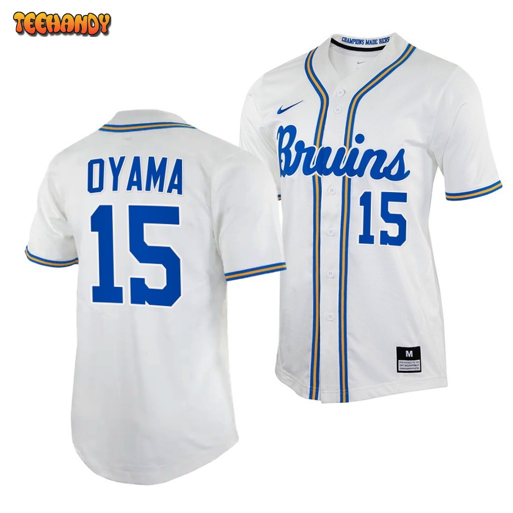 UCLA Bruins Kenny Oyama White College Baseball Jersey