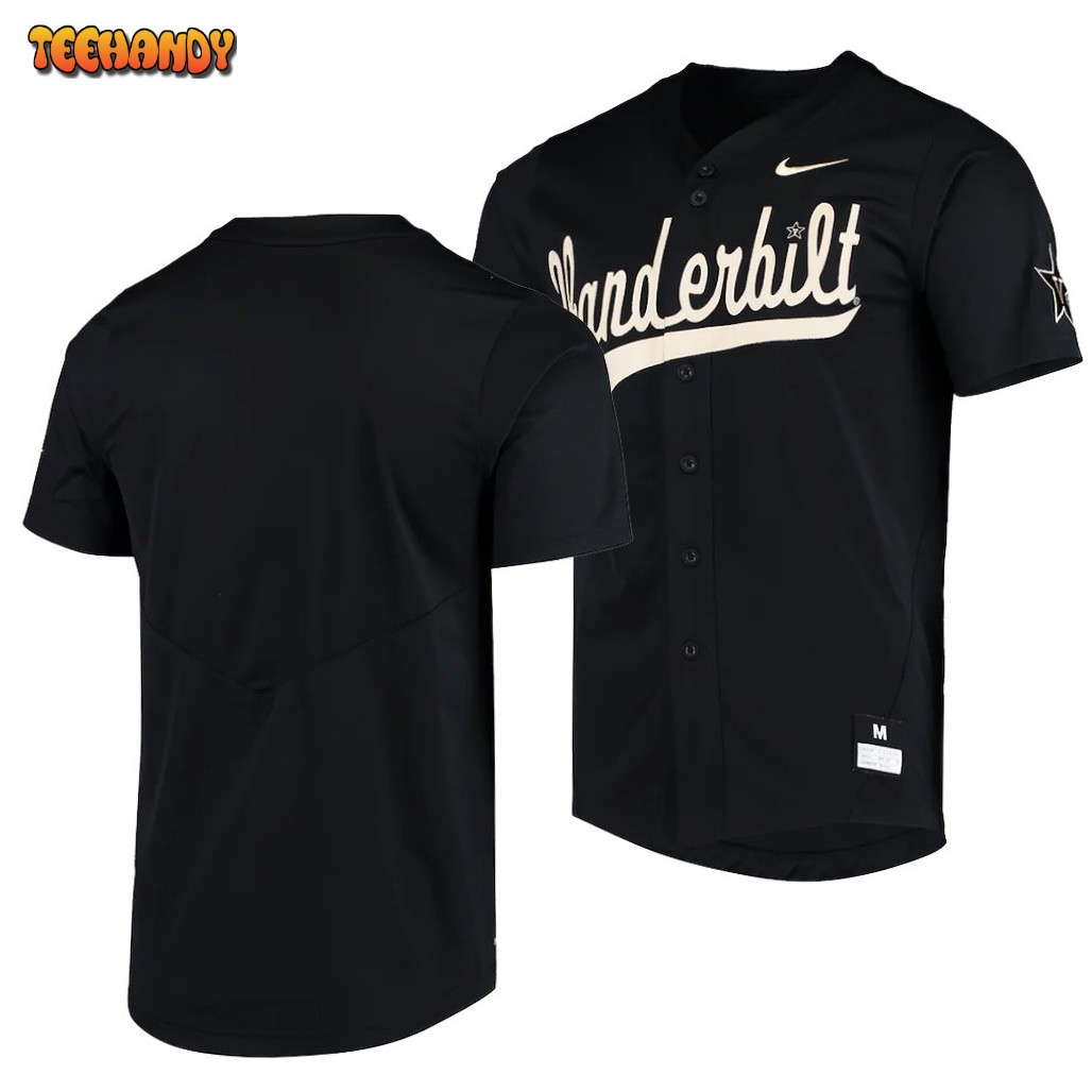 Vanderbilt Commodores College Baseball Black Elite Jersey