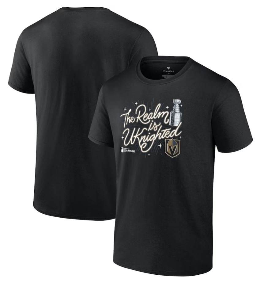 Vegas Golden Knights The Realm Is Uknighted 2023 Stanley Cup Champions T-Shirt