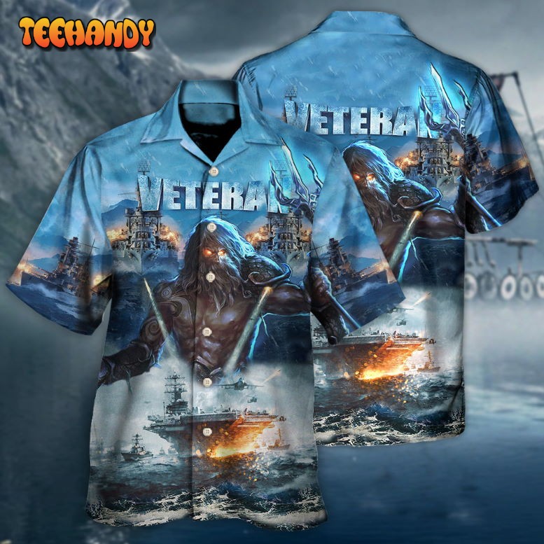 Veteran And Ocean With Fierce Cool Hawaiian Shirt