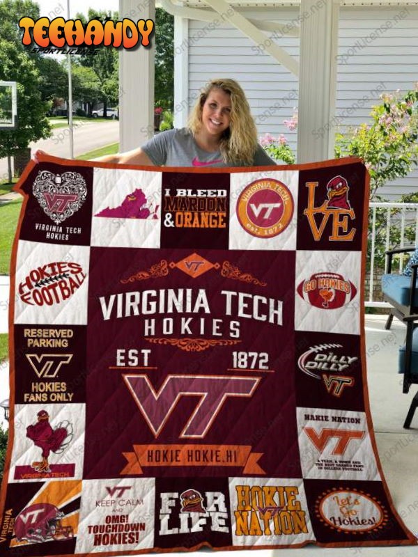 Viarginia Tech Hokies 3D Customized Quilt Blanket