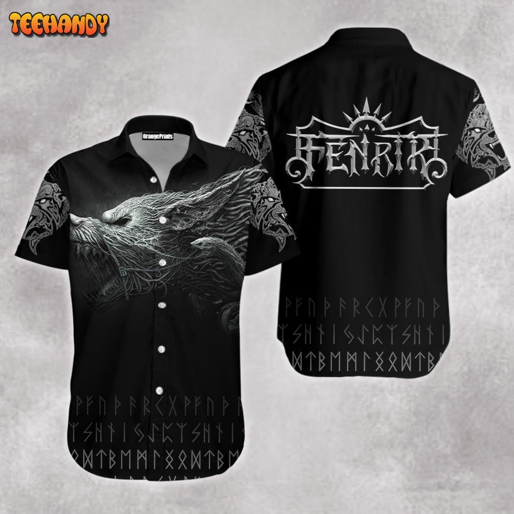 Viking Fenrir 3D Hawaiian Shirt