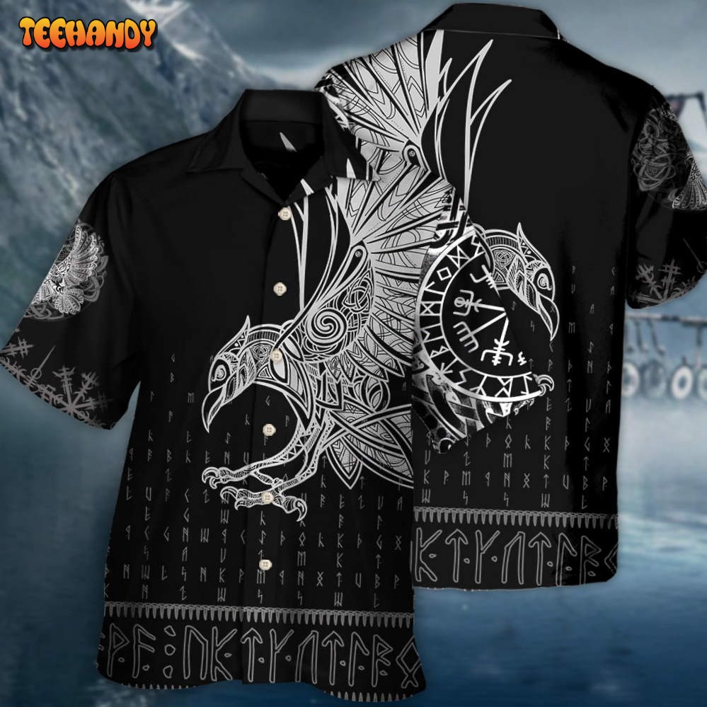 Viking Raven Odin Victory Hawaiian Shirt