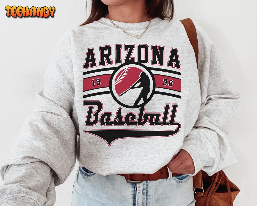 Vintage Arizona Diamondback Crewneck Sweatshirt T Shirt, Diamondbacks EST 1998 Sweatshirt