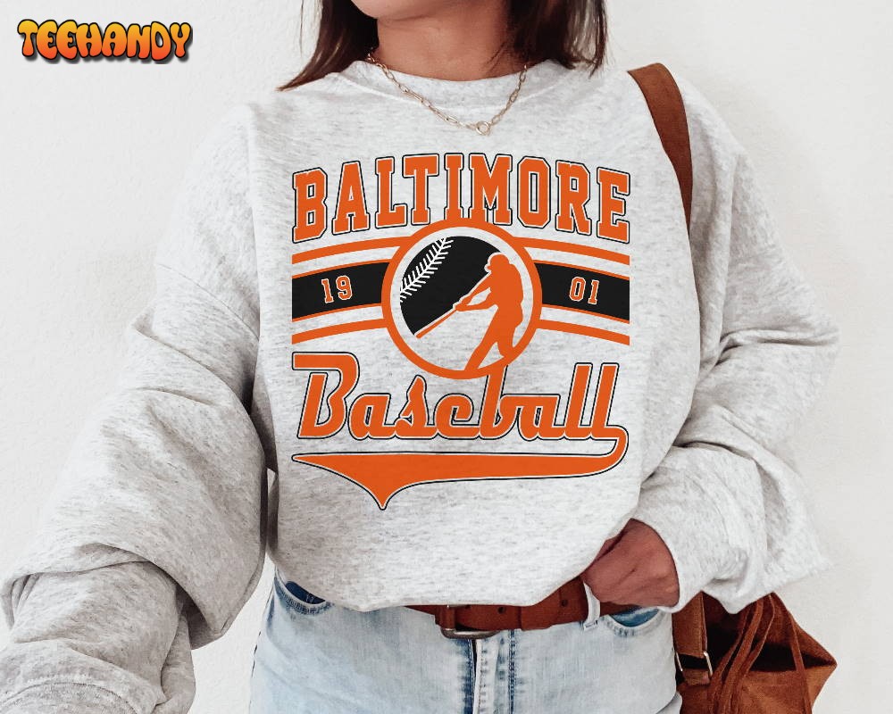 Vintage Baltimore Oriole EST 1901 Sweatshirt  T-Shirt, Oriole Crewneck Sweatshirt