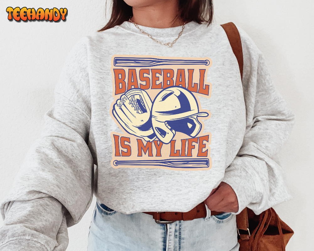 Vintage Baseball Sweatshirt T-Shirt, Retro Baseball Shirt, Baseball Quote Game Day Sweatshirt