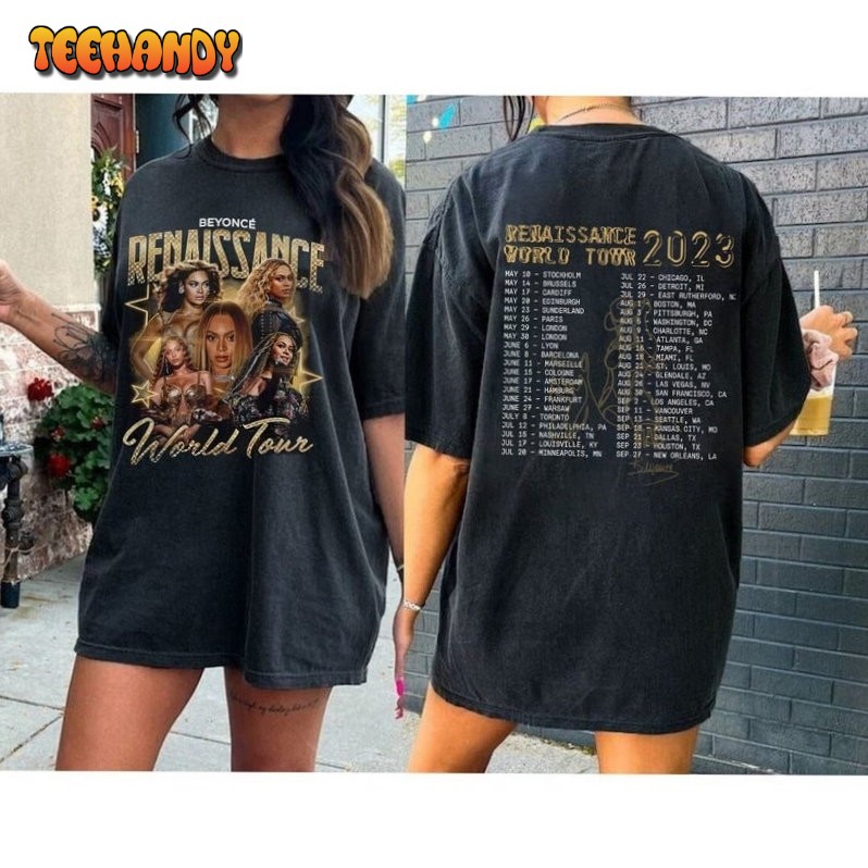 Vintage Beyonce's Renaissance World Tour T-Shirt, Renaissance Tour Date ...