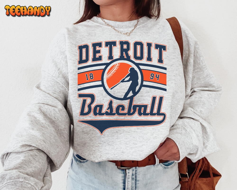 Vintage Detroit Tiger Sweatshirt T-Shirt, Detroit Tiger EST 1894 Sweatshirt