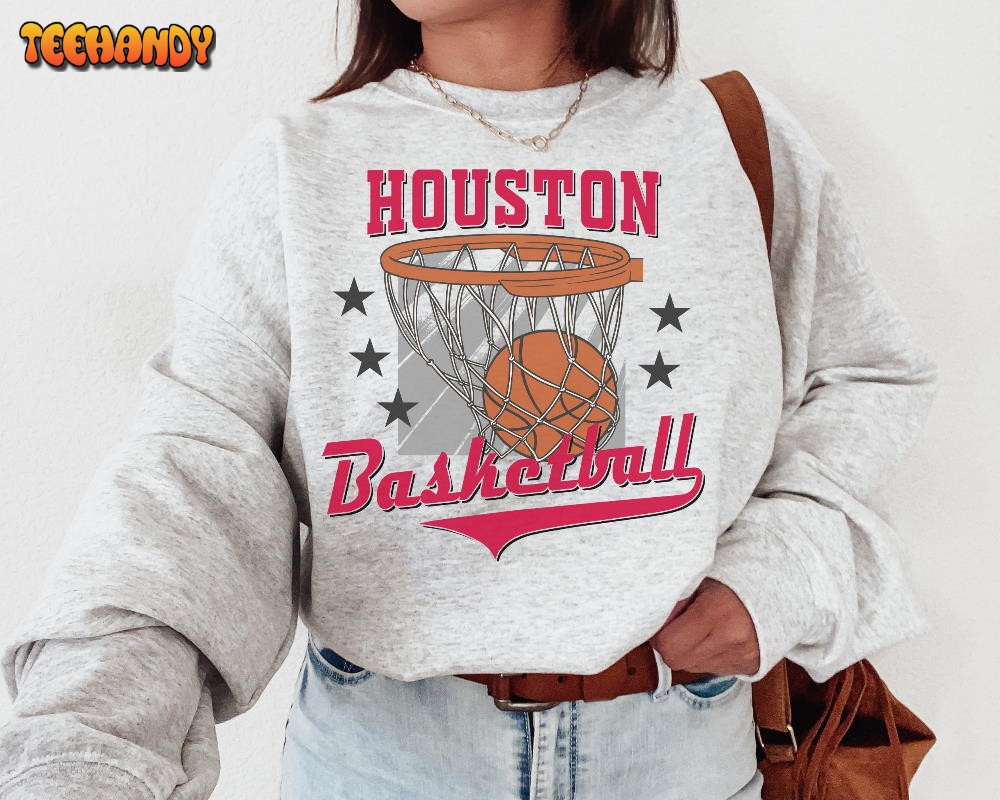 Vintage Houston Rocket Sweatshirt T-Shirt, Houston Basketball Shirt