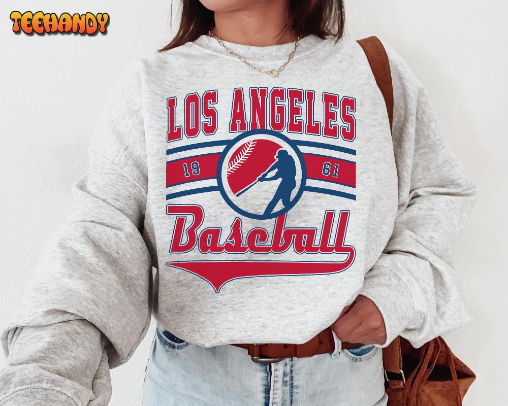 Vintage Los Angeles Angel Crewneck Sweatshirt T-Shirt, Angels EST 1961 Sweatshirt