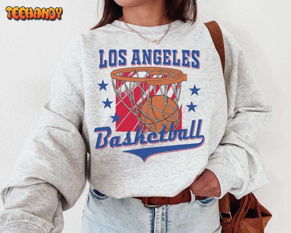 Vintage Los Angeles Clipper Sweatshirt T-Shirt, Los Angeles Basketball Shirt