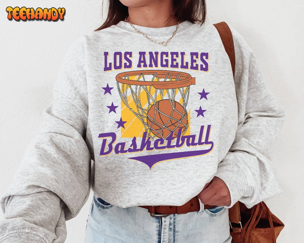 Vintage Los Angeles Laker Sweatshirt  T-Shirt, Los Angeles Basketball Laker T-Shirt