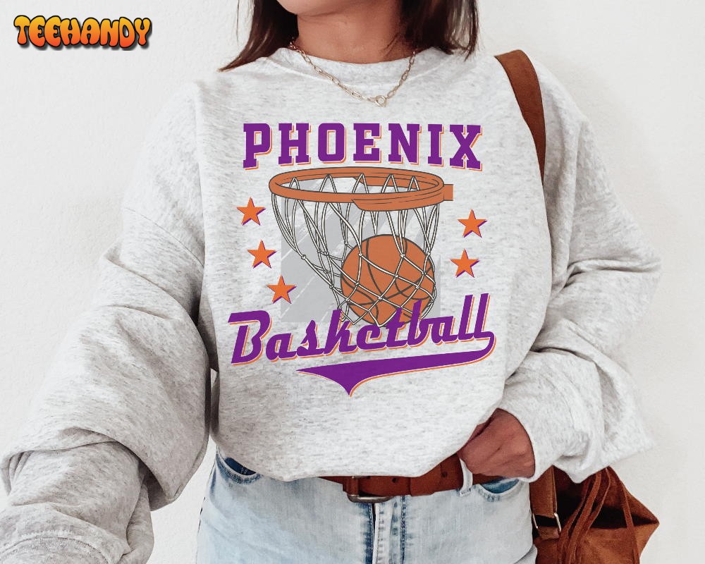 Vintage Phoenix Basketball Sweatshirt T-Shirt, Phoenix Sun Basketball Fan Shirt