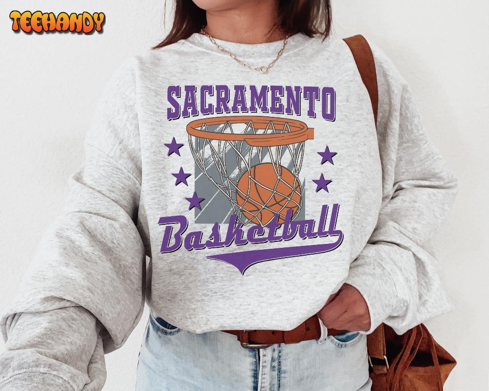 Vintage Sacramento Basketball Sweatshirt T-Shirt, Sacramento King Basketball Fan Shirt