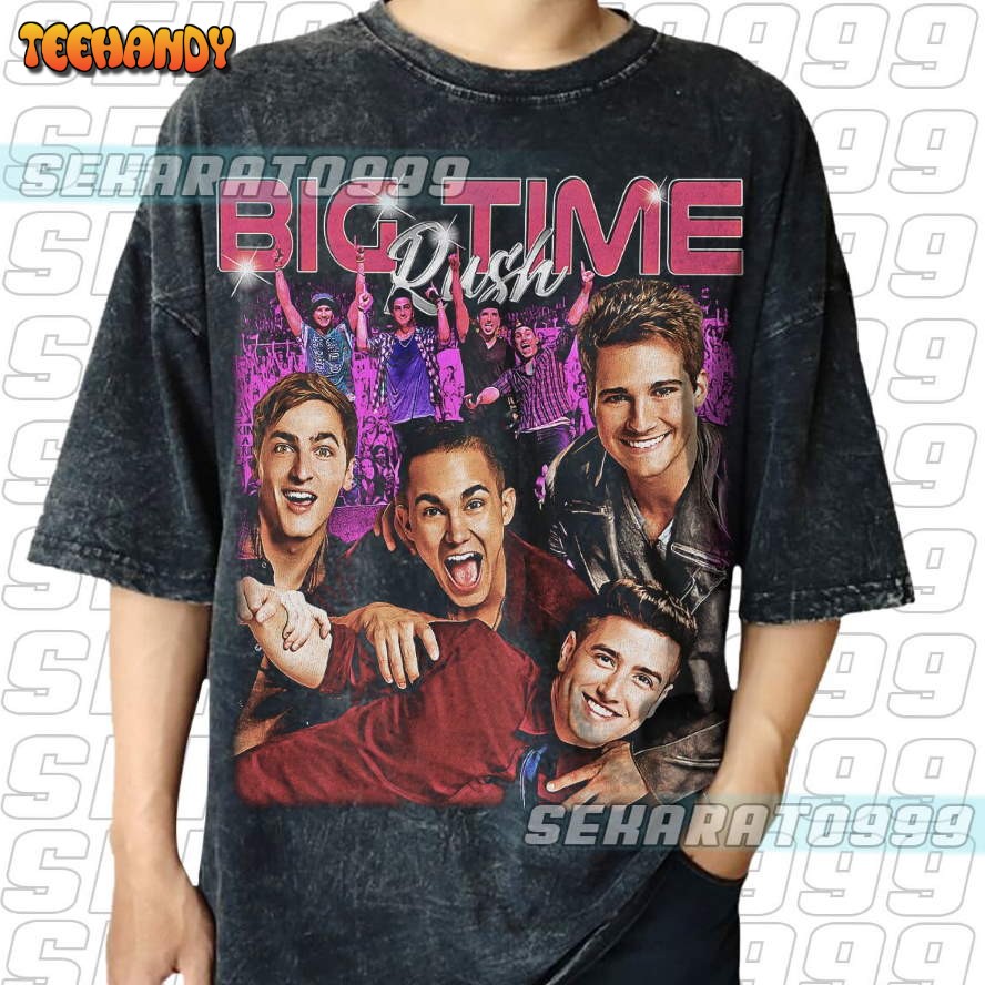 Vintage Style BIG TIME RUSH Vintage T-shirt, Gift For Women and Man Unisex T-Shirt