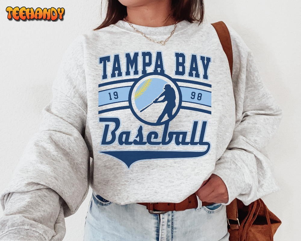 Vintage Tampa Bay Ray Sweatshirt T-Shirt, Tampa Bay Ray EST 1998 Sweatshirt