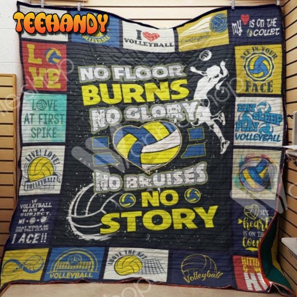 Volleyball 3D Customized Quilt Blanket