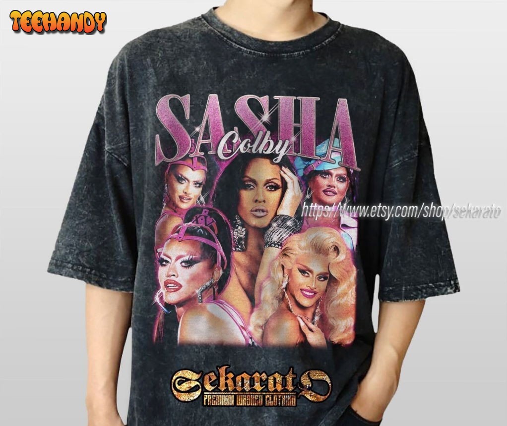 Wash Sasha Colby Retro Shirt, Sasha Colby 90’s Vintage Homage Shirt