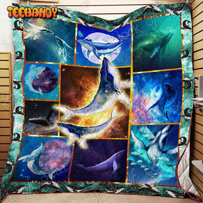 Whale Universe Whale 3D Quilt Blanket