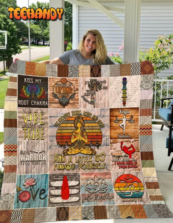 Yoga 3D Customized Quilt Blanket