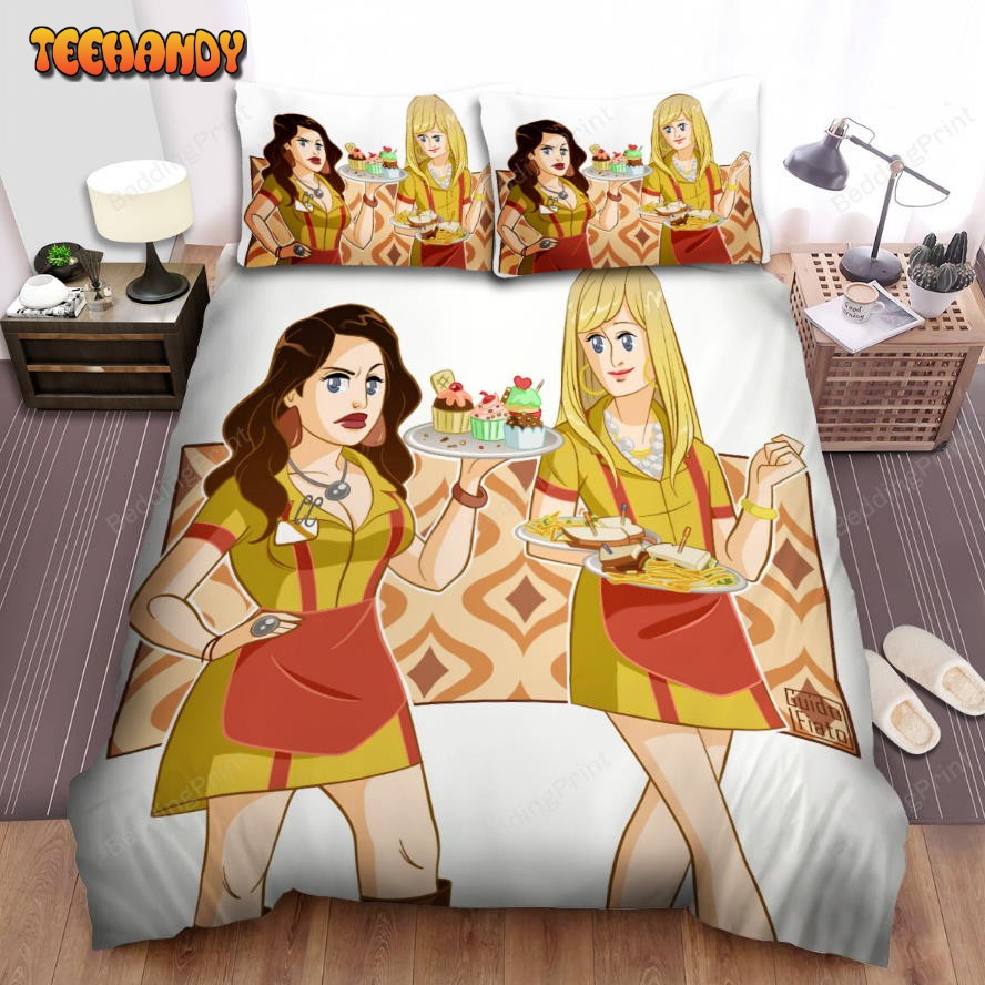2 Broke Girls (2011–2017) Movie Illustration 3 Duvet Cover Bedding Sets