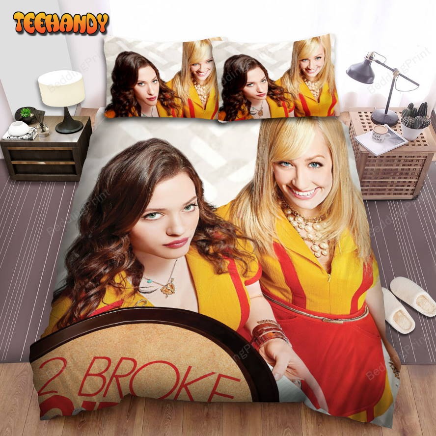 2 Broke Girls (2011–2017) Movie Poster 2 Duvet Cover Bedding Sets