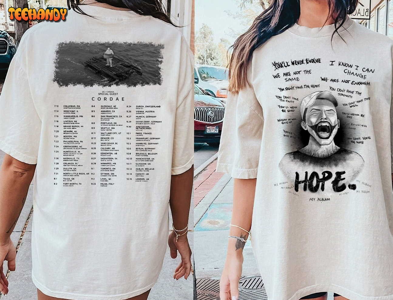 2 Side NF Hope Hope Album Tour Merch T-Shirt, NF Hope Tour 2023 Shirt