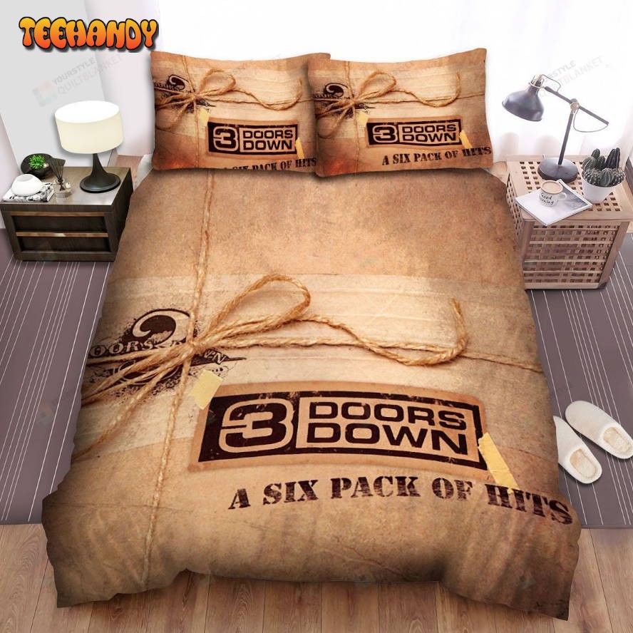 3 Doors Down Album Cover A Six Pack Of Hits Spread Comforter Bedding Sets