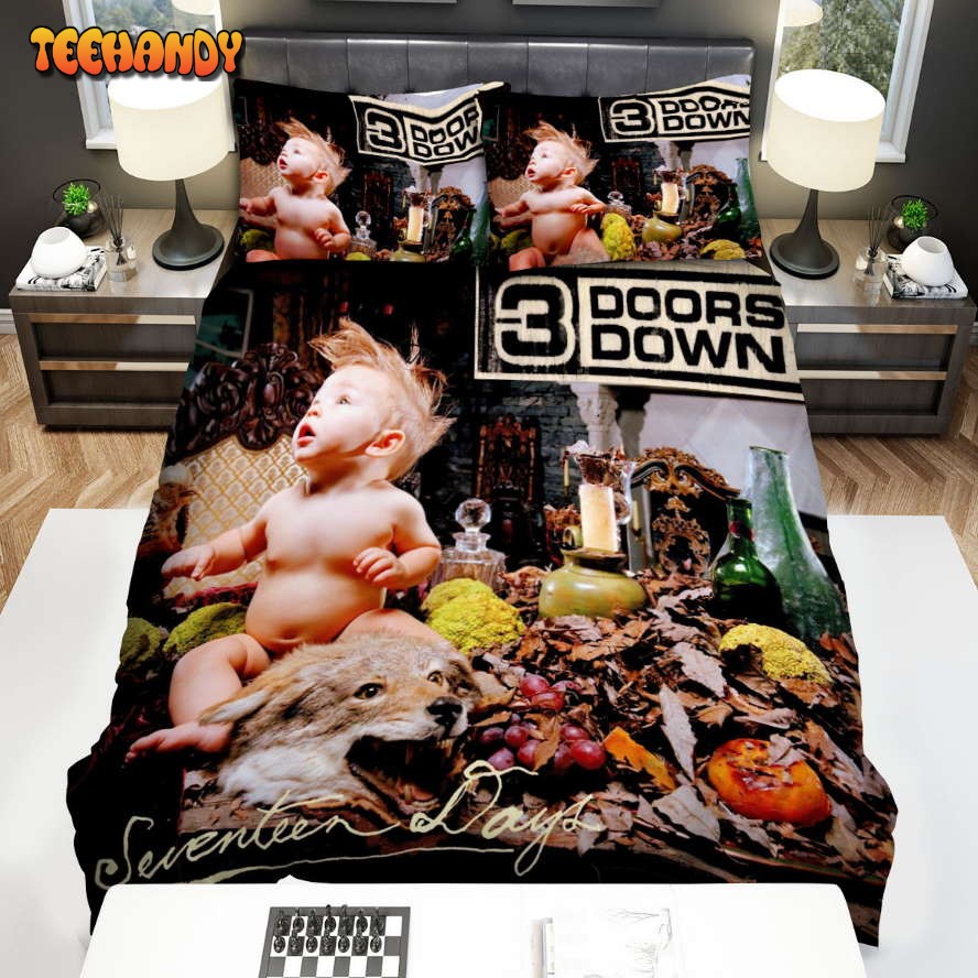 3 Doors Down Album Cover Seventeen Days Spread Comforter Bedding Sets